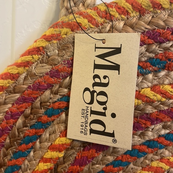 Magid Oversized Circle Woven Tote - Picture 4 of 5